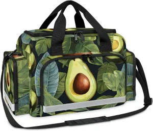 First Aid Bags Empty, Oval Avocado Emergency Bag First Aid Kit Multiple Compartment Kit Carrier On Call Trauma Bag For Paramedics Emergency Medical Supplies Kit