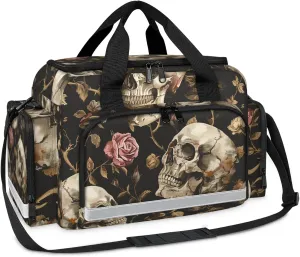 First Aid Bags Empty, Skull Head (28) Emergency Bag First Aid Kit Multiple Compartment Kit Carrier On Call Trauma Bag For Paramedics Emergency Medical Supplies Kit