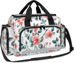 First Aid Bags Empty, Watercolor Flowers Emergency Bag First Aid Kit Multiple Compartment Kit Carrier On Call Trauma Bag For Paramedics Emergency Medical Supplies Kit