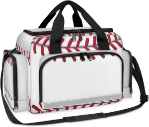 First Aid Bags Empty, White Baseball Laces Emergency Bag First Aid Kit Multiple Compartment Kit Carrier On Call Trauma Bag For Paramedics Emergency Medical Supplies Kit