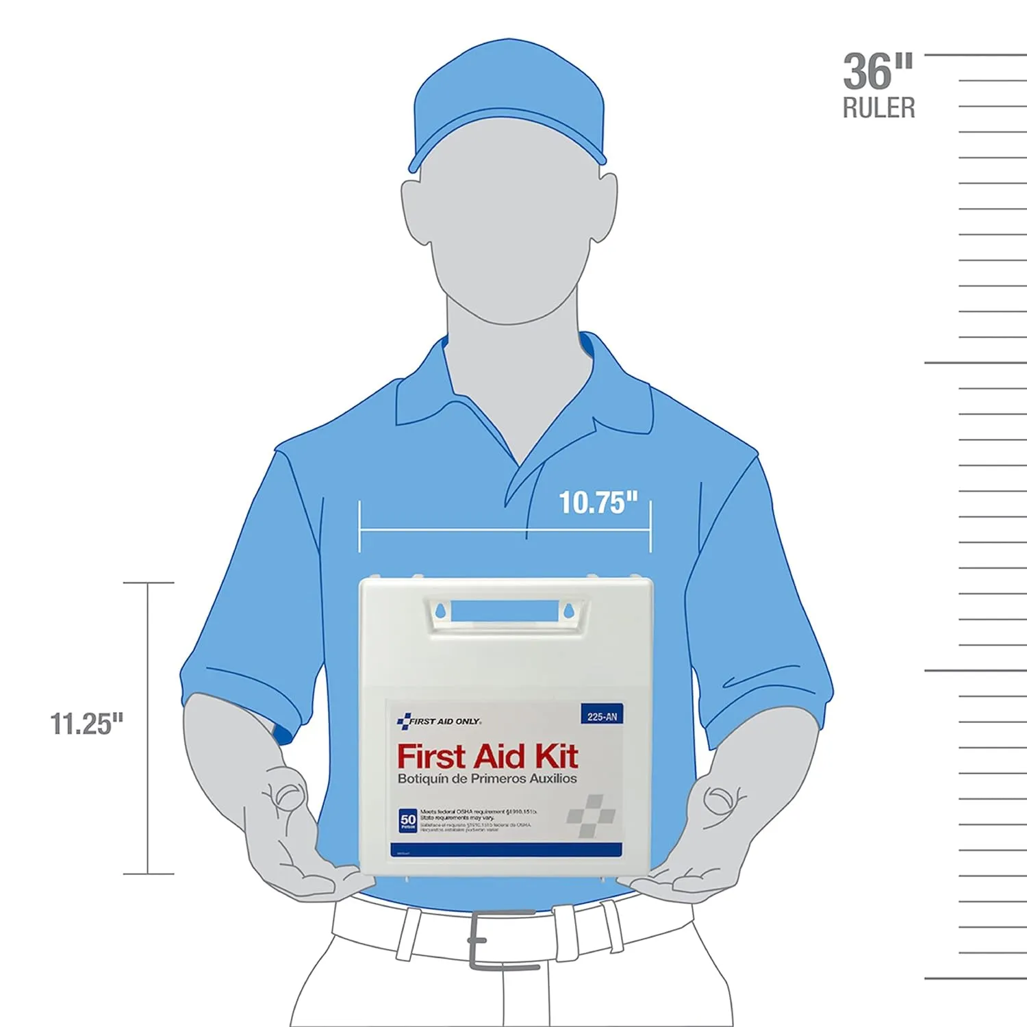 First Aid Kit 225-AN 50-Person - 195 Pieces