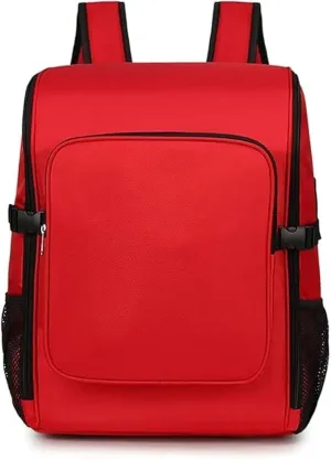 First Aid Kit Backpack, Empty Emergency Medical Backpack for Hiking, Camping, and Travel, Large Capacity Survival Trauma Storage Bag for First Responders, Orange/Blue/Black/Red