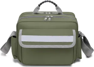 First Aid Kit Bag Empty, Travel Medical Bag Portable Pouch Medicine Bag Organizer Storage, Travel Emergency Kit for Home Outdoor Travel Camping Hiking Office Car(Green)