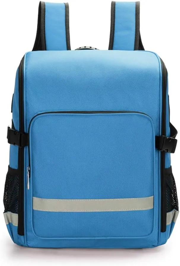First Aid Kit Package Postpartum Visit Package, Community Care Backpack, Multifunctional Emergency Care Package for Home, Workplace, Travel, Camping, Hiking(Blue)