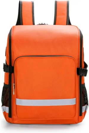 First Aid Kit Package Postpartum Visit Package, Community Care Backpack, Multifunctional Emergency Care Package for Home, Workplace, Travel, Camping, Hiking(Orange)
