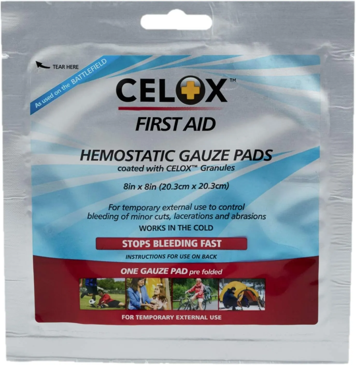 First Aid Only 90777: Celox 8"X8" Gauze Pad