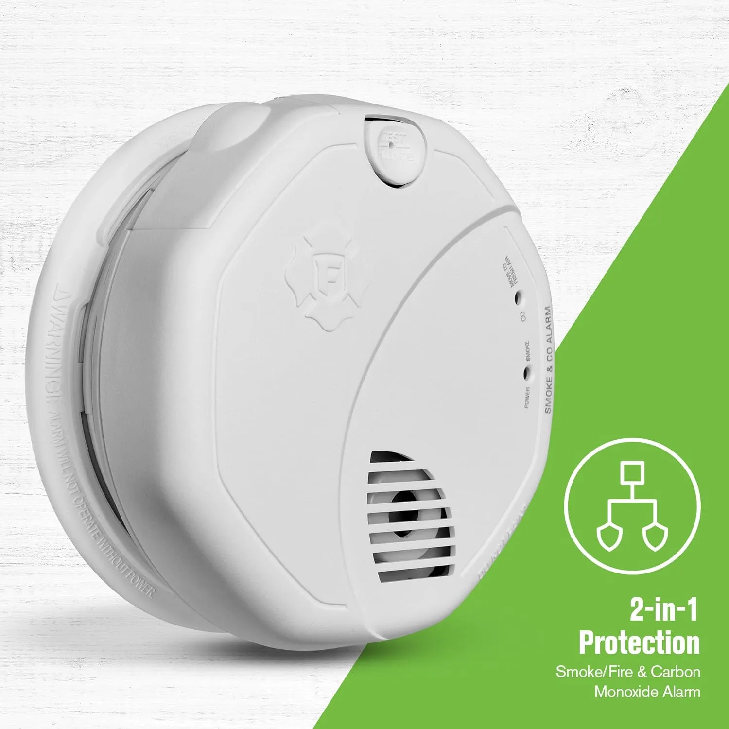 First Alert SMCO100 Battery-Operated Combination Smoke & Carbon Monoxide Alarm, 1-Pack