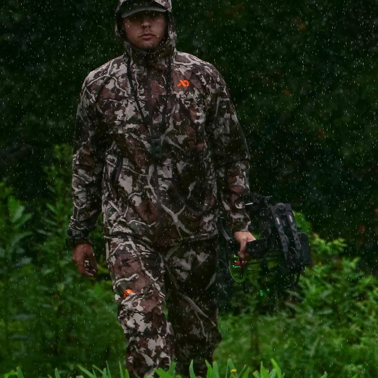 First Lite Men's Boundary Stormtight Pant - Lightweight Packable Waterproof Camo Hunting Pants