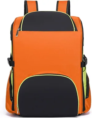 First Responder Bag Trauma Backpack Empty,Emergency Responder Trauma Bag,First Aid Backpack for EMT, EMS, Safety Officers,Firefighters(Orange)