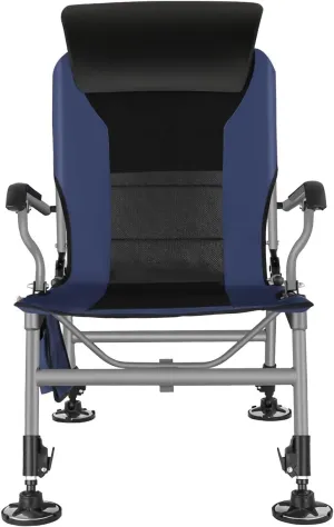 Fishing Chair Outdoor Folding Chair Full Back Padded Height Adjustable Camp Chair with Pillow Camping Fishing Recliner Chair Camping Chairs (Color : B)