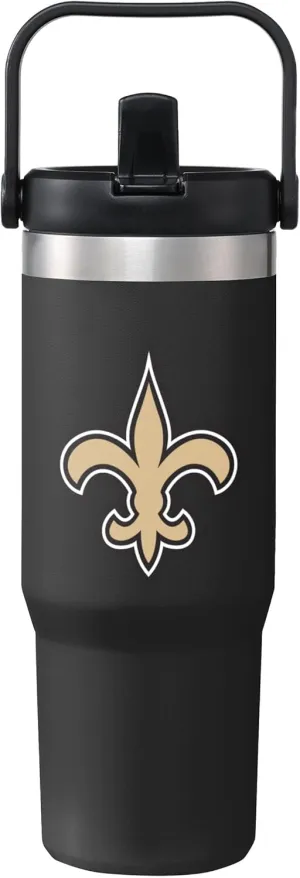 FOCO NFL Unisex-Adult NFL Team Logo Insulated Travel Mug 30oz Straw Tumbler