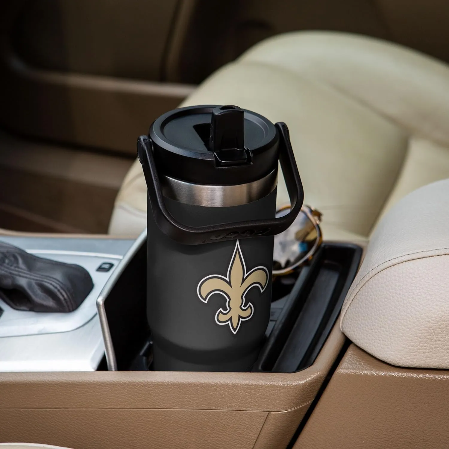 FOCO NFL Unisex-Adult NFL Team Logo Insulated Travel Mug 30oz Straw Tumbler