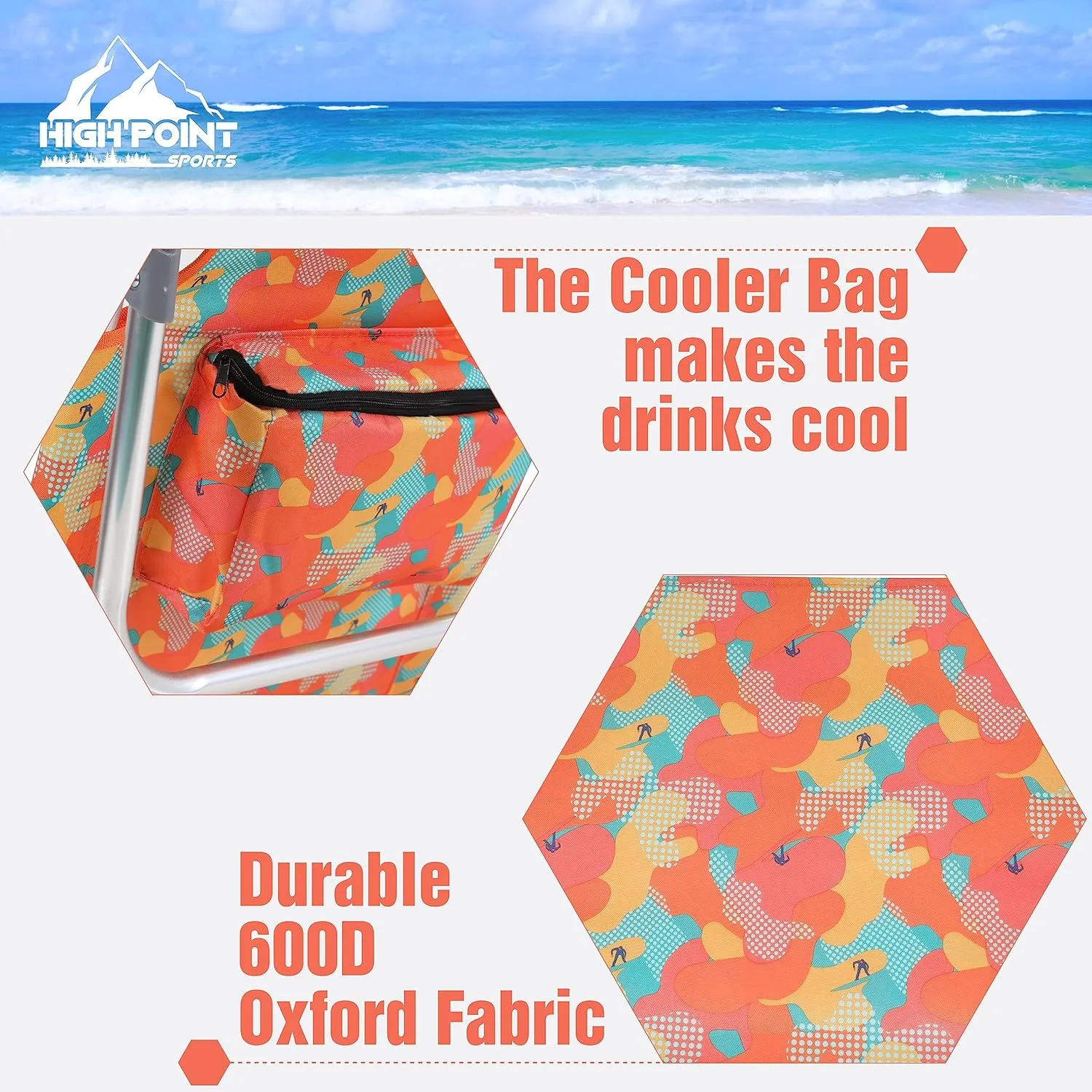 Folding Backpack Beach Chair with 5 Positions for Adults, Portable Camping Chairs Lawn Chair with Cooler Bag and Towel Bar for Adults, 2 Pack, Camo
