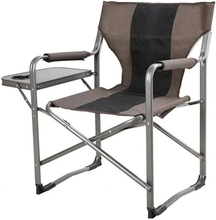 Folding Camp Chair Portable Director's Chair Folding Breathable Mesh Aluminum Camping Fishing Garden Chair
