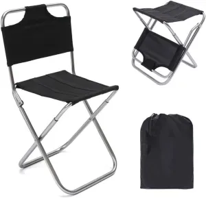Folding Camping Chair Camping Chair Ultralight Outdoor Folding Chair Portable Backrest Fishing Stool Aluminum Art Sketching Bench Chair Indoor Outdoor Folding Chair