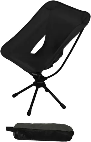 Folding Camping Chair Outdoor Moon Chair Non Slip Aluminum Alloy Frame Camp Stool Beach Chair Portable Chair for Park Travel, Brown
