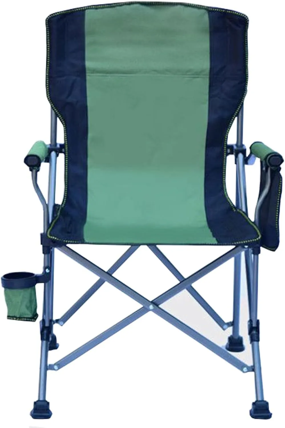 Folding Camping Chair, Portable High Back Padded Garden Chair with Armrests, Loadable 150kg, Chairs for Fishing Garden Picnic and Travel D