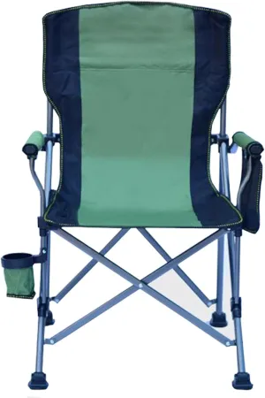 Folding Camping Chair, Portable High Back Padded Garden Chair with Armrests, Loadable 150kg, Chairs for Fishing Garden Picnic and Travel D