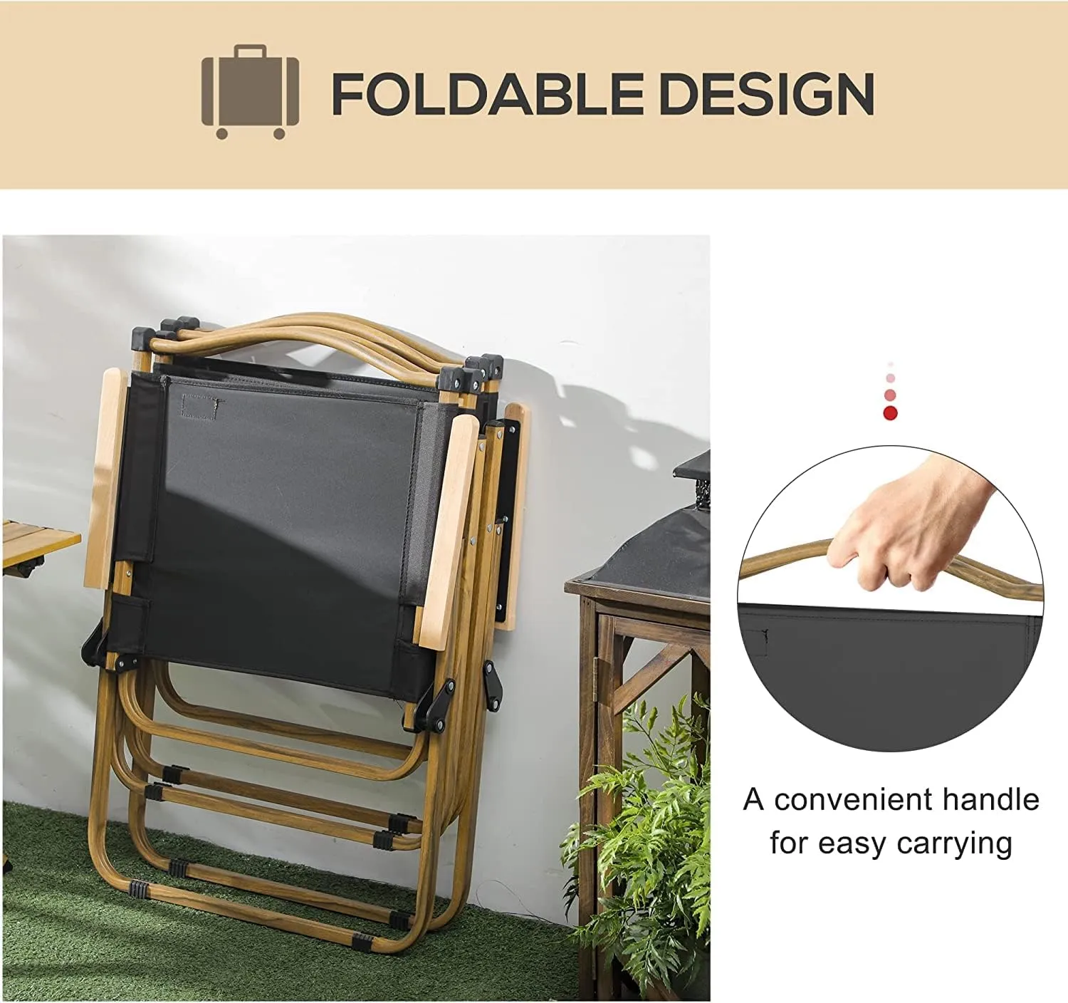 Folding Camping Chair Portable Outdoor Lawn Chairs Heavy Duty Lawn Chair with 550 LBS Steel Frame Collapsible Padded Arm Chair Oversized Camping Folding Chair