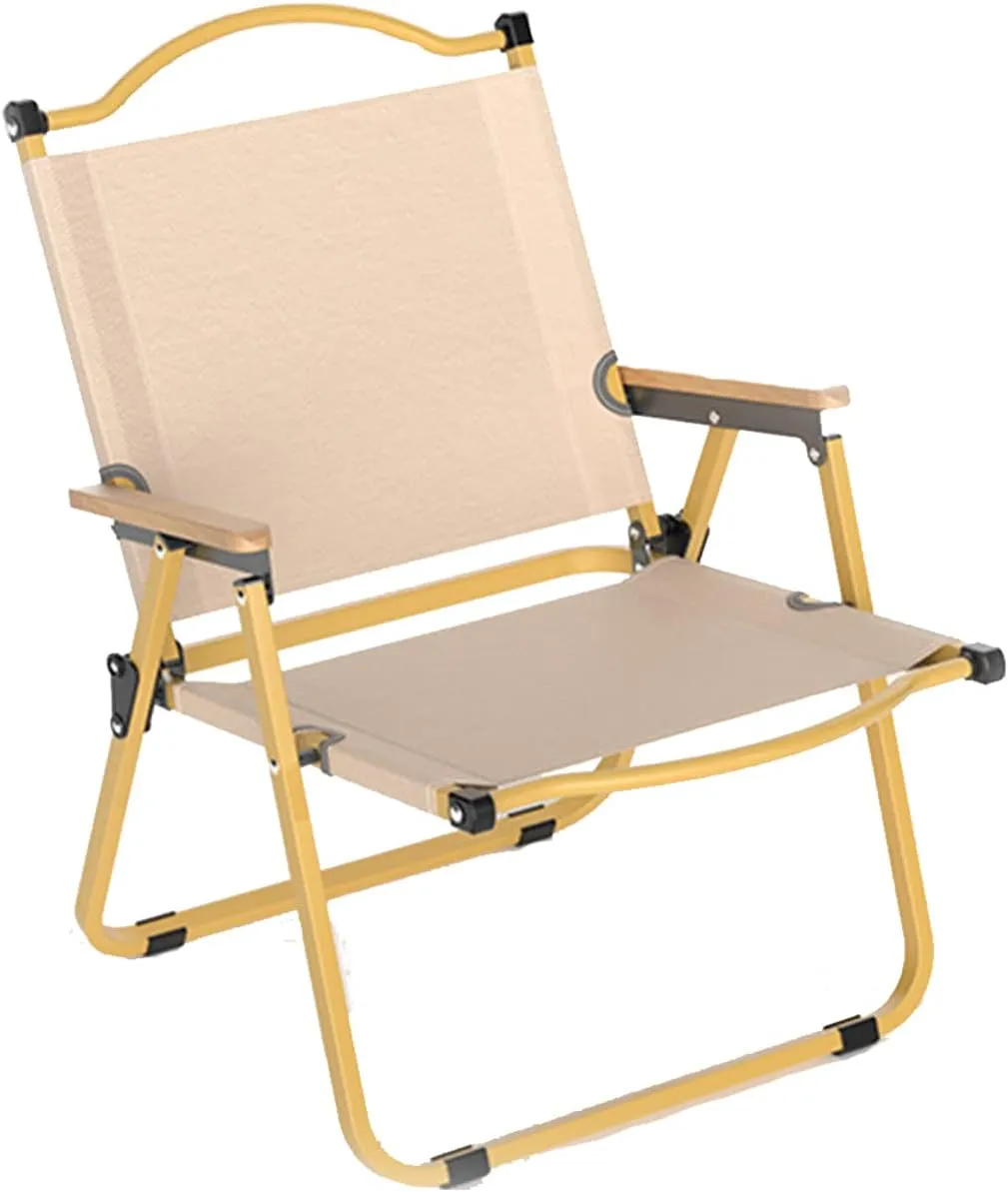 Folding Camping Chair Portable Outdoor Lawn Chairs Heavy Duty Lawn Chair with 550 LBS Steel Frame Collapsible Padded Arm Chair Oversized Camping Folding Chair