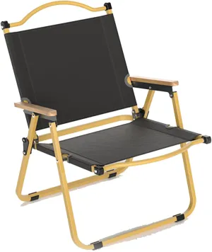Folding Camping Chair Portable Outdoor Lawn Chairs Heavy Duty Lawn Chair with 550 LBS Steel Frame Collapsible Padded Arm Chair Oversized Camping Folding Chair