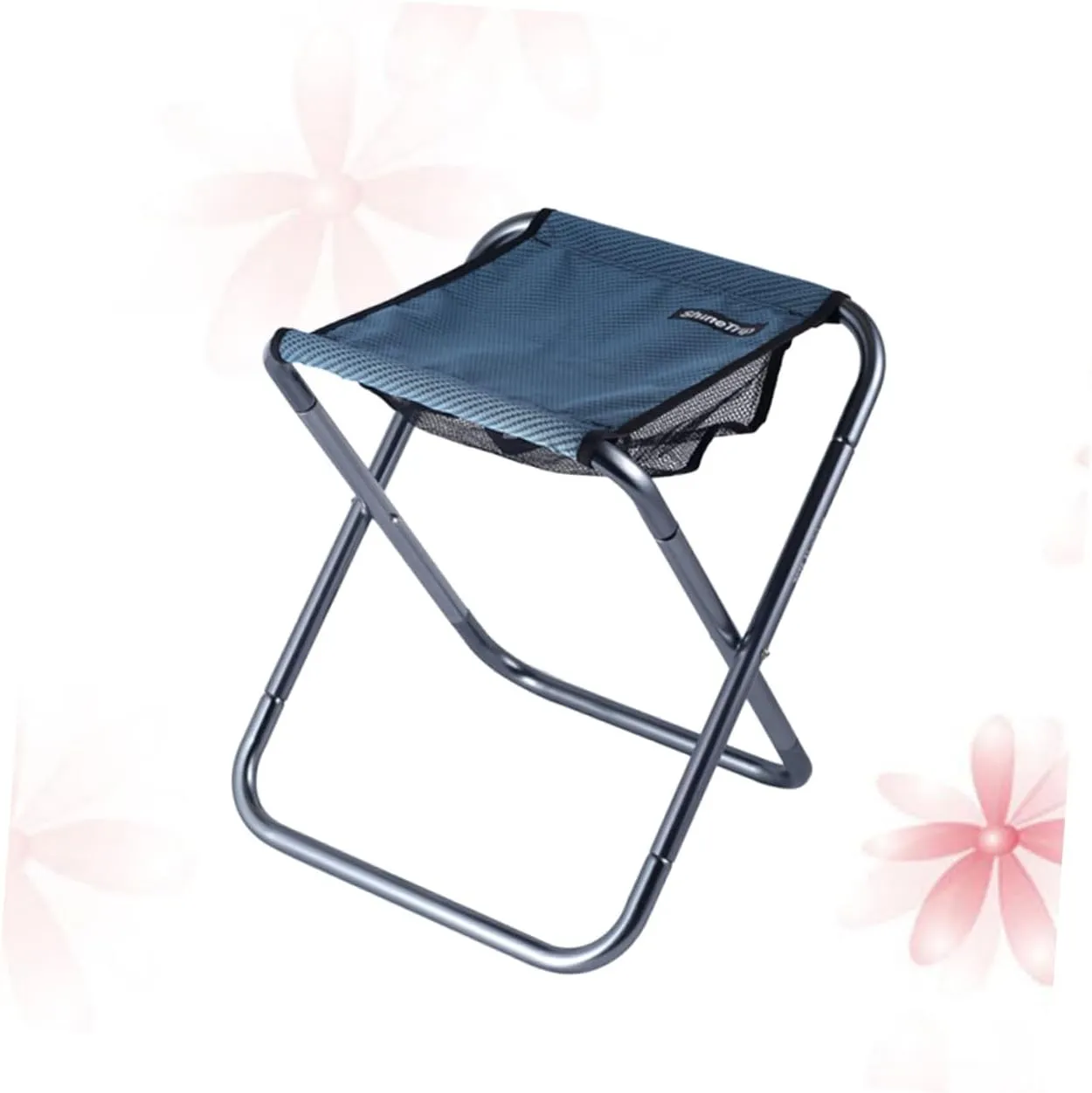 Folding Camping Chair Portable Stool Aluminum Alloy Frame Thicken for Hiking Indoor Footrest and Outdoor