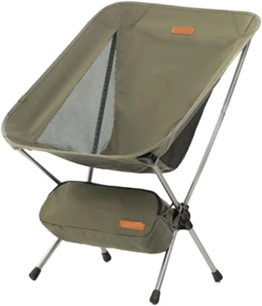 Folding Camping Chair Ultralight Backpack Camping Chair Travel Hiking Foldable Portable Outdoor Beach Backpack Seat, Breathable Double-Sided Mesh Indoor Outdoor Folding Chair