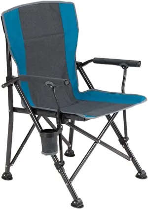 Folding Camping Lightweight Folding Camping Chair High Back Padded Lawn Chair with Arm Rest Cup Holder Portable Carrying Bag Chairs Foldable