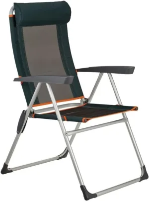 Folding Camping Outdoor Deck Chair Portable Armchair Fishing Camping Seat Stool with Adjustable Backrest and Breathable Mesh Backrest Chairs Foldable(A)