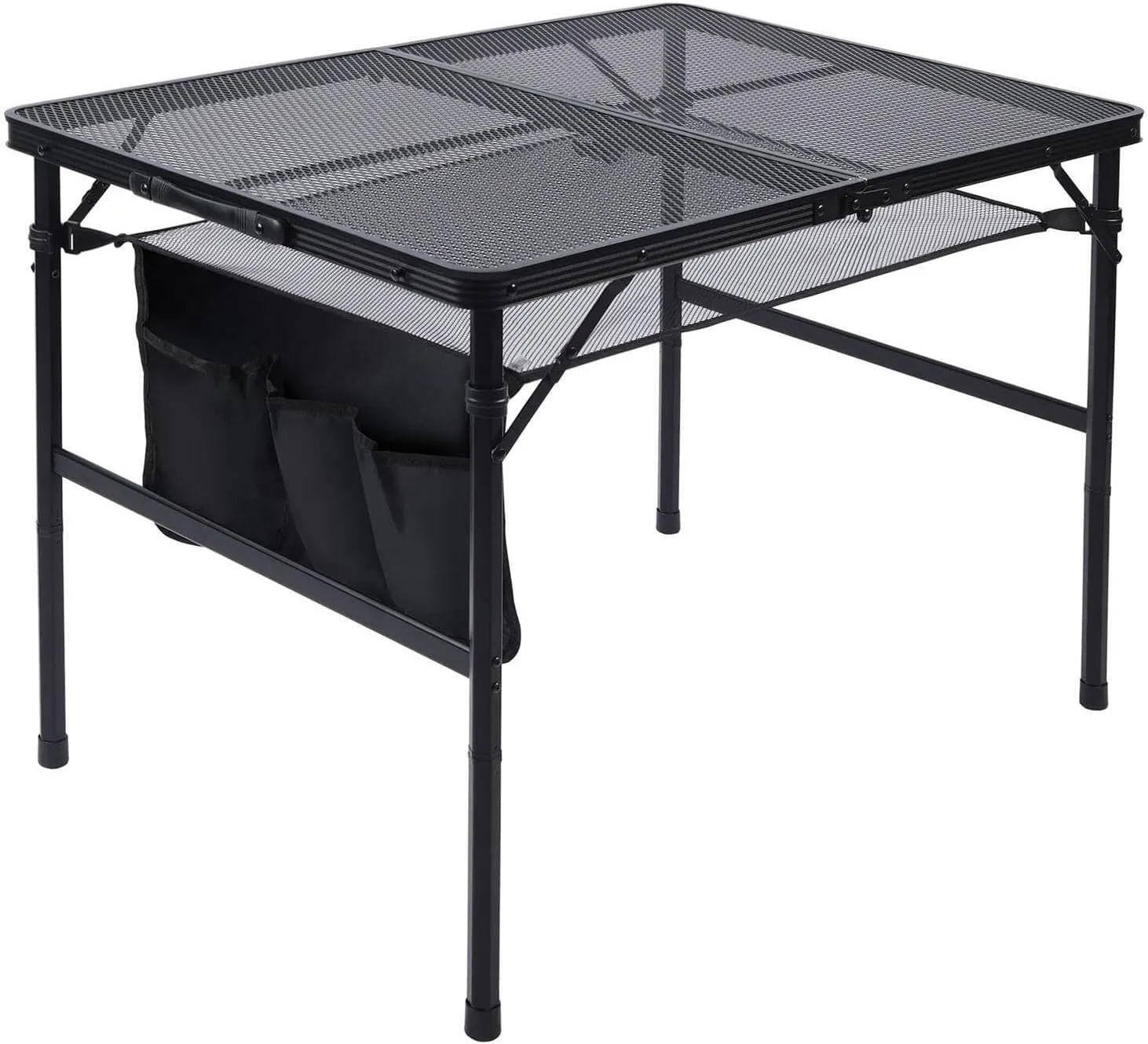Folding Camping Table Beach Table Lightweight Mesh Table Camping Desk Outdoor Folding Table for Picnic Backyard Hiking Portable camping table Wilderness camping table Outdoor camping table(La