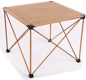 Folding Camping Table, Portable Aluminum Folding Table for Picnic, Camping, and Outdoor Use, Lightweight Dining Table with Carry Bag (135x70x56cm)(70 * 70 * 57cm)
