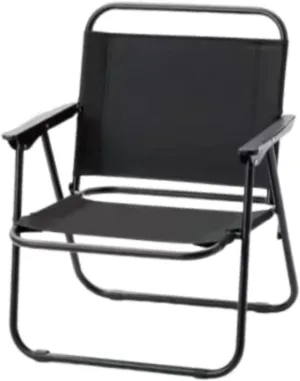 Folding Chair Camping Chair Leisure Chair Ultralight Lounge Chair Fishing Chair for Picnic Garden Patio Travel Backpacking, Black