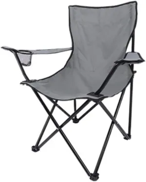Folding Chairs Outdoor Camping Folding Padded Deck Chair Backchair Beach Chair Fishing Chair Portable Lounge Chair Outdoor Armchair with Cup Holder Camping Chair