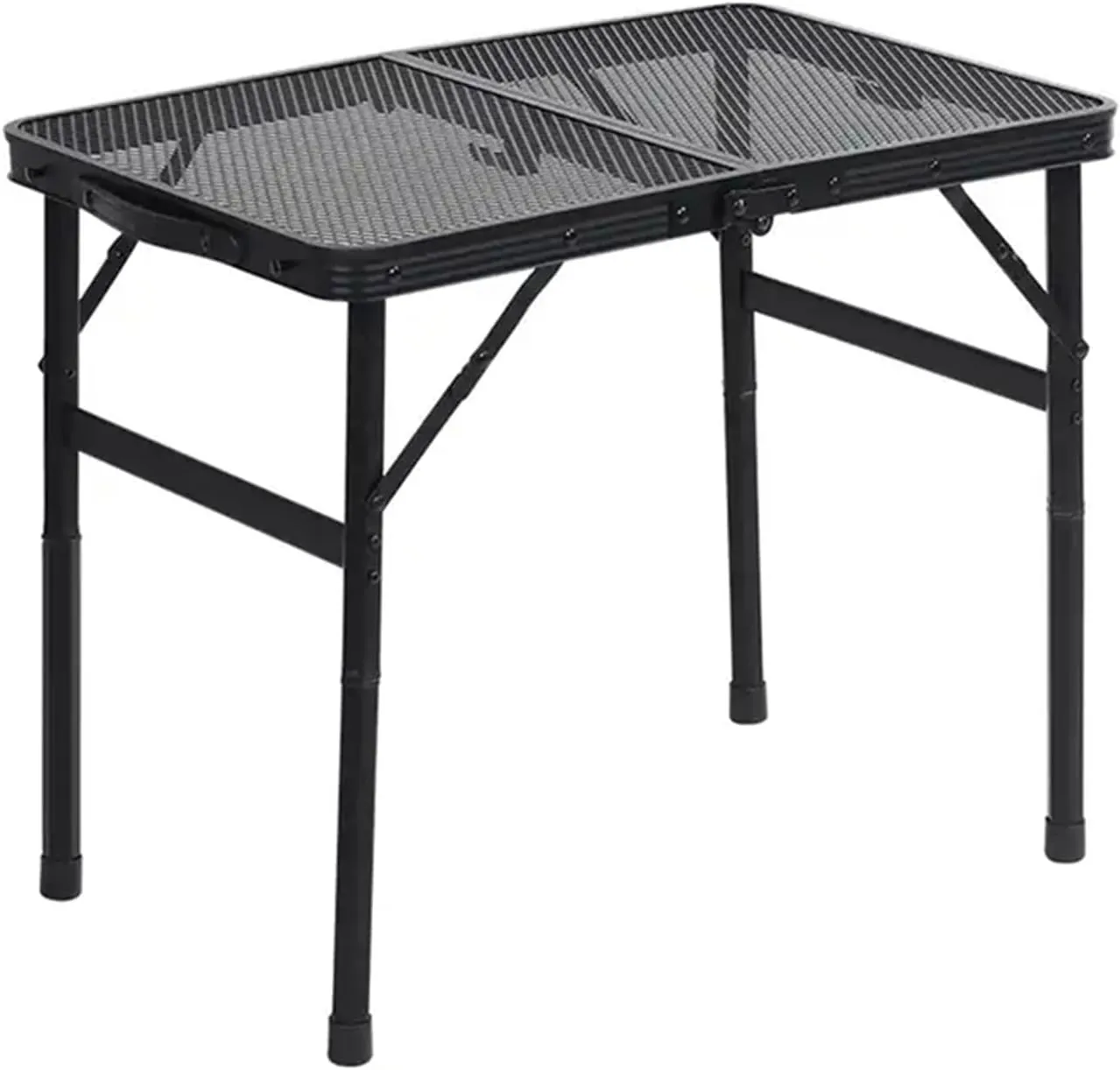 Folding Dining Table Lightweight Waterproof Barbecue Table Travel Tour Portable Outdoor Folding Mesh Table Camping (Color : 90-60-72cm)