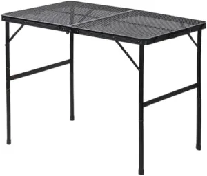 Folding Dining Table Lightweight Waterproof Barbecue Table Travel Tour Portable Outdoor Folding Mesh Table Camping (Color : 90-60-72cm)