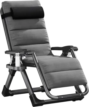 Folding Garden Chair, Outdoor Reclining Garden Chairs, Sun Loungers for Garden Patio Beach Camping, Foldable Recliner Chair Deck Chairs - Adjustable
