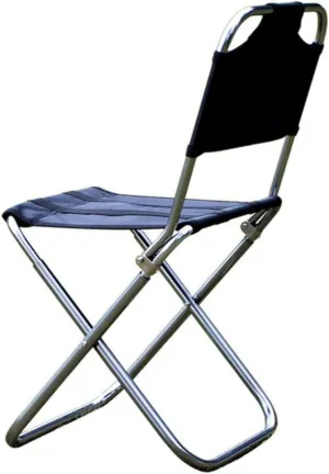 Folding Outdoor Lounge Chair for Camping Beach Aluminum Alloy Fishing Stool Foot Rest