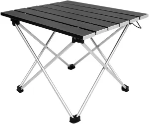 Folding Outdoor Table, Camping Table, Aluminium Alloy Lightweight Portable Folding Picnic Table for Outdoor Hiking Picnics BBQ Cooking Dining Kitchen, Family Camping Table with Bracket,