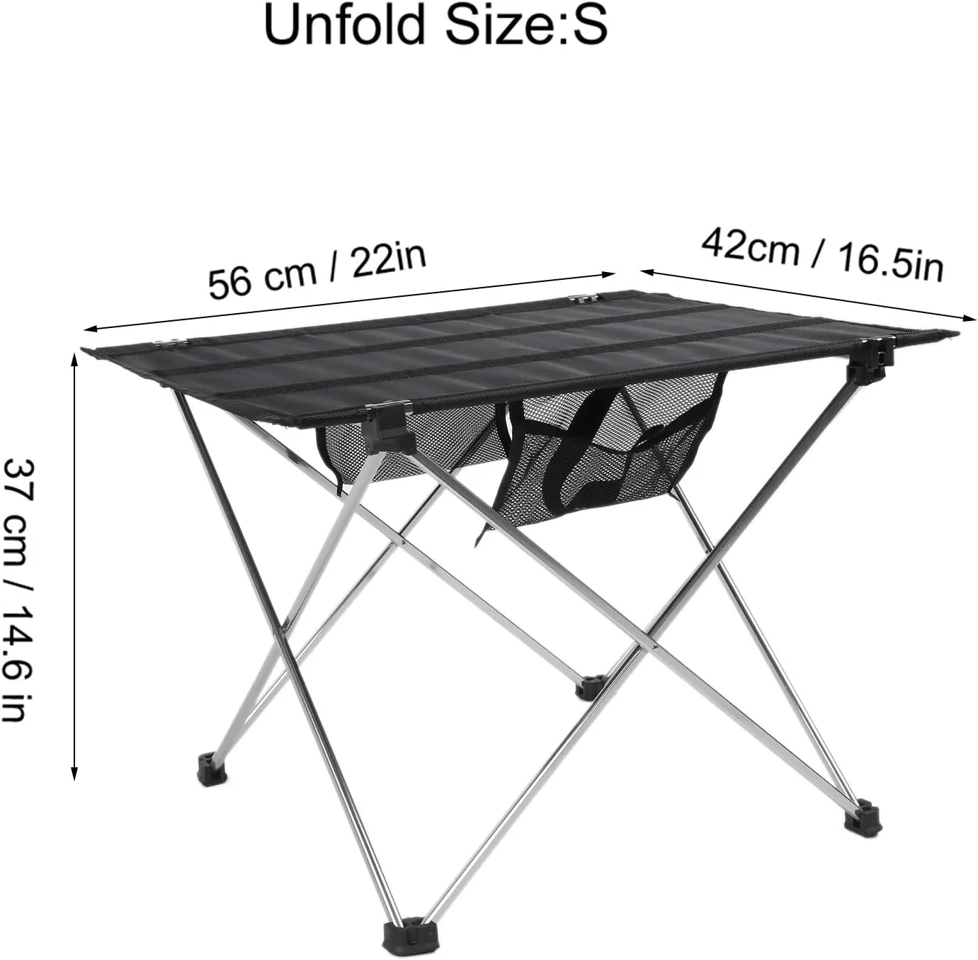 Folding Picnic Table Aluminum Grill Table Portable Lightweight Folding Camping Table for Outdoor Camping, Picnic, Hiking (#01)