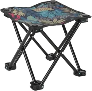 Folding Stools Foldable Footstool Compact Folded Chair Footrest Camping Chair