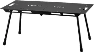 Folding Table, Outdoor Table Lightweight Desk Furniture Portable Camping Table for Backpacking Patio Hiking Barbecue, Black