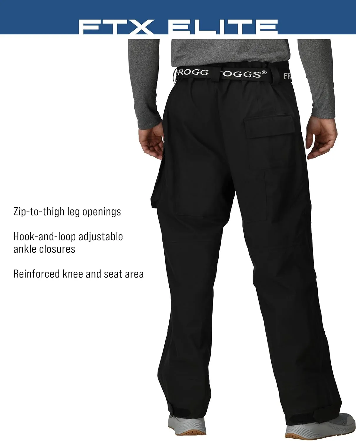 FROGG TOGGS Men's Ftx Elite Ultra Performance 3-Layer Waterproof Pants