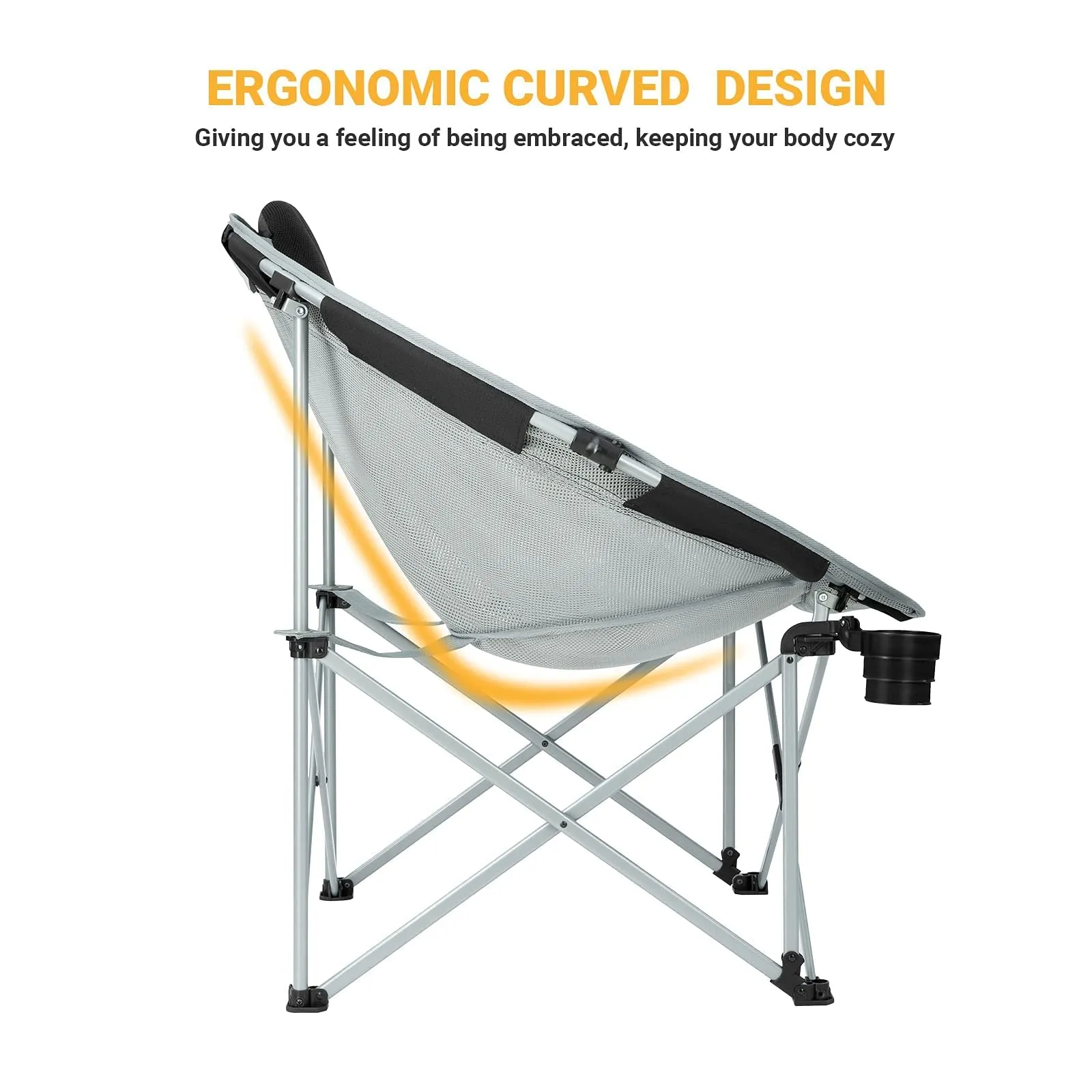 FUNDANGO Folding Saucer Moon Chair