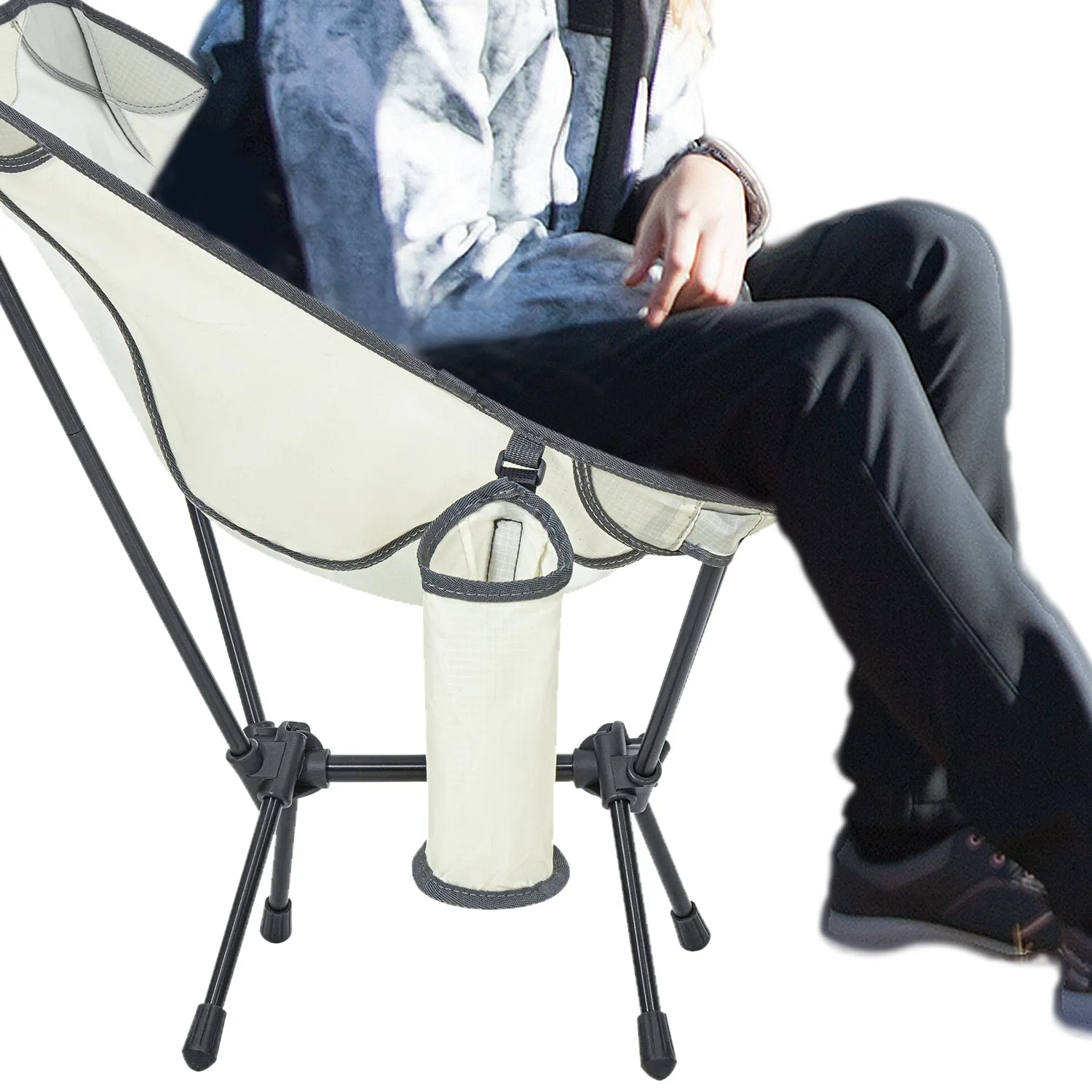 FUNDANGO Ultralight Portable Low-Back Camping Chairs