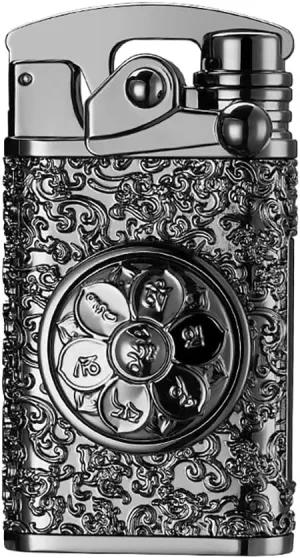 GADATOP Electric Rechargeable USB Lighter - Personalized Creative Rocker, Windproof Flameless Double Arc Plasma with Gift Box (Black)