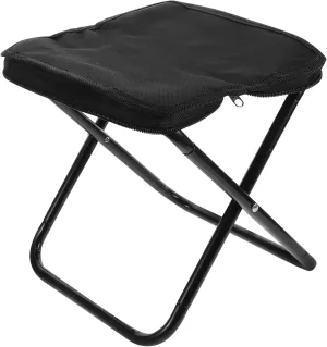 Garneck Compact Portable Bench Folding Stool Chair Mini Folding Camping Stool Easy to Carry Outdoor Footrest