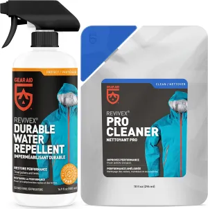 GEAR AID Outerwear Kit with Revivex Pro Cleaner and Revivex Durable Water Repellent Spray, 16.9 fl oz