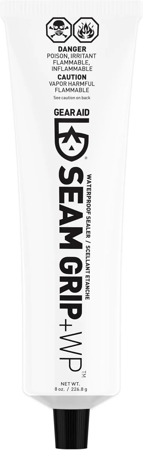 GEAR AID Seam Grip WP Waterproof Sealant and Adhesive for Jackets, Tents, Sleeping Pads and Outdoor Fabric | Repairs Rips, Seals Seams on Nylon, Canvas and Vinyl