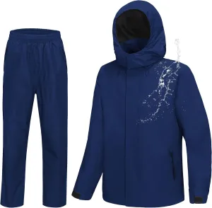 Golf Rain Gear for Men Rain Suit Waterproof Fishing Rain Jacket and Pants M/L/XL/XXL