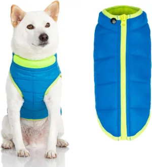 Gooby Comfort Jacket - Warm Water Resistant Zip Up Dog Jacket - Small and Medium Dogs